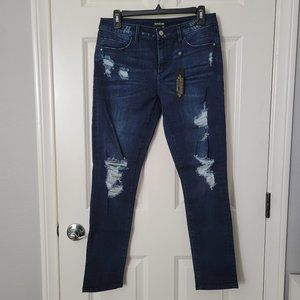 Bebe Destroyed Heartbreaker Crop Jeans - Size 30